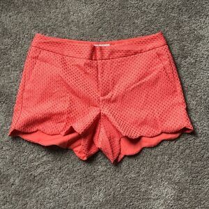 Elle Coral Scalloped Shorts